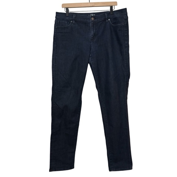 Loft Modern Skinny Dark Blue Jeans Women's Size 32/14 - Picture 1 of 15
